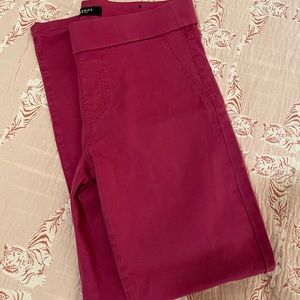 Liverpool pull on jeans, magenta, size 8